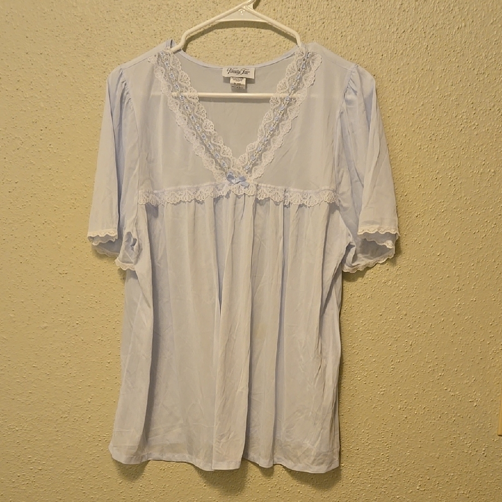 Vintage 80s Vanity Fair Pajama Set Large